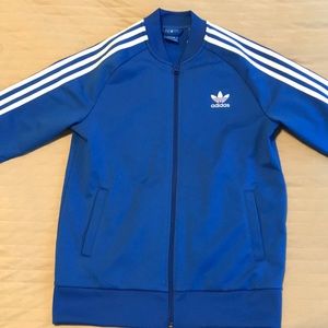 Adidas blue track jacket